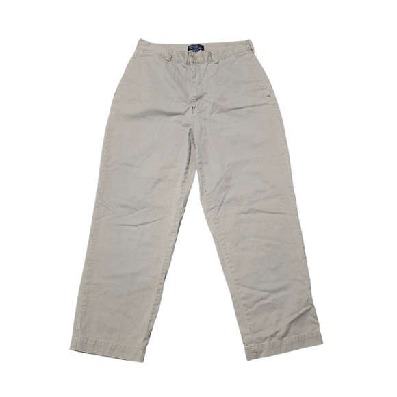 Polo Ralph Lauren Pants Mens 34x30 Vintage Philip Chino Khaki Casual - Picture 1 of 12
